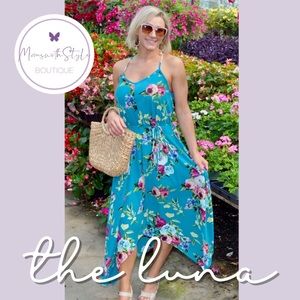 NWT women’s floral summer maxi dress USA boutique